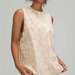 Lululemon All Yours Tank Top Marmoleado Tie Dye Lemon Chiffon Trench Size 4 /6